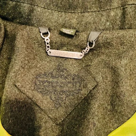 Spiked Military Green Jacket - Picture 6 of 10